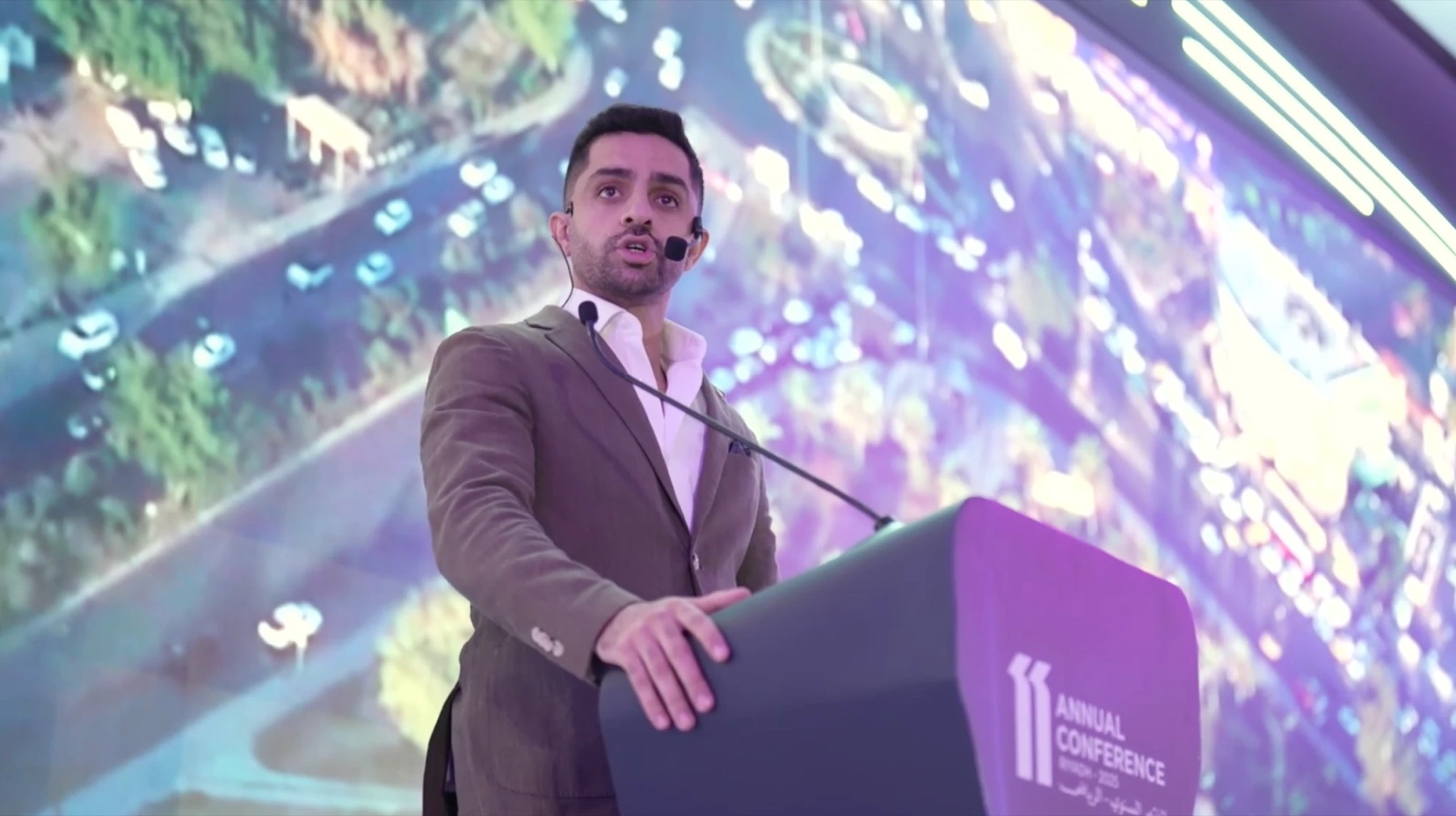 Eng. Ibraheem Diab delivering a keynote at the 11th Annual Conference, Riyadh 2025